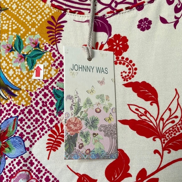 Johnny Was Red and Purple Floral Maxi Dress - Picture 2 of 3